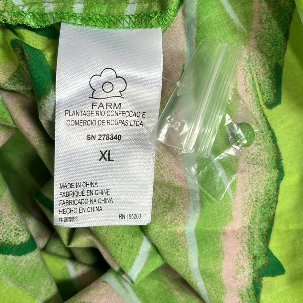 Farm Rio Puff Sleeve Mini Dress Size XL NWT - Picture 12 of 13